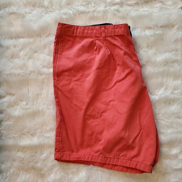 Saddlebred Men's Big And Tall Pleated Front Coral Shorts Size 50 - Picture 4 of 6